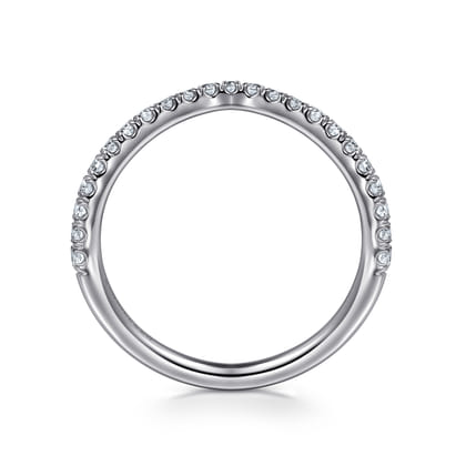 14K White Gold Diamond Matching Wedding Band