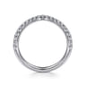 14K White Gold Diamond Matching Wedding Band - 0.28 ct