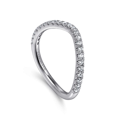 14K White Gold Diamond Matching Wedding Band
