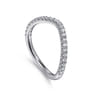 14K White Gold Diamond Matching Wedding Band - 0.28 ct