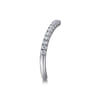 14K White Gold Diamond Matching Wedding Band - 0.28 ct