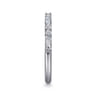 14K White Gold Diamond Matching Wedding Band - 0.33 ct