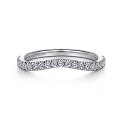 14K White Gold Diamond Matching Wedding Band
