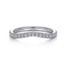 14K White Gold Diamond Matching Wedding Band - 0.3 ct