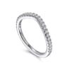 14K White Gold Diamond Matching Wedding Band - 0.3 ct