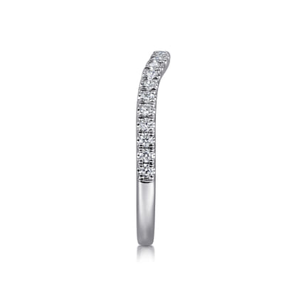 14K White Gold Diamond Matching Wedding Band