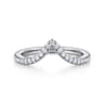 14K White Gold Diamond Matching Wedding Band - 0.19 ct