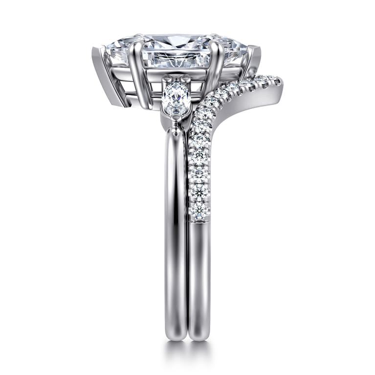 14K White Gold Diamond Matching Wedding Band - 0.19 ct - Shot 5