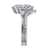 14K White Gold Diamond Matching Wedding Band - 0.19 ct