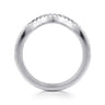 14K White Gold Diamond Matching Wedding Band - 0.19 ct