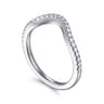 14K White Gold Diamond Matching Wedding Band - 0.19 ct
