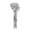 14K White Gold Diamond Matching Wedding Band - 0.19 ct