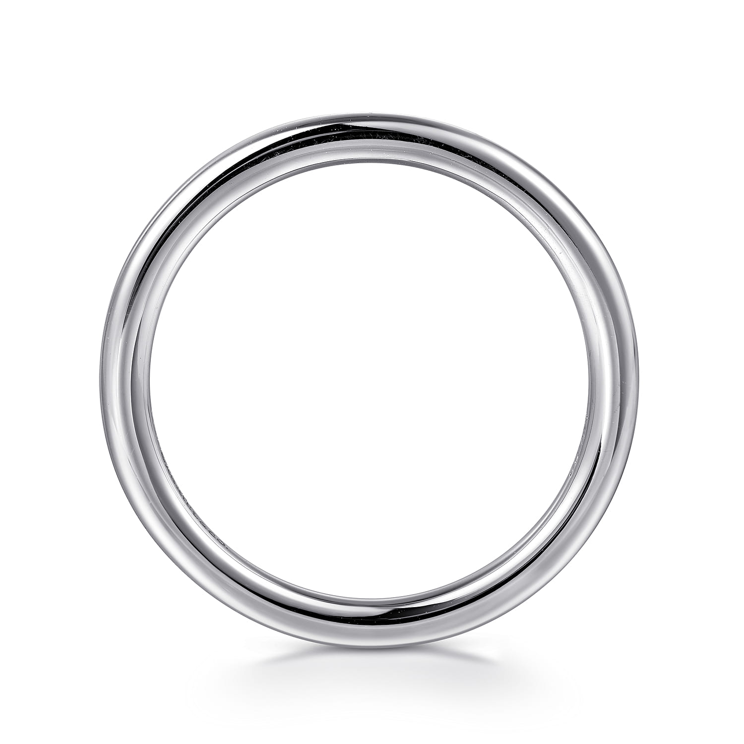 14K White Gold Diamond Matching Wedding Band - Shot 2