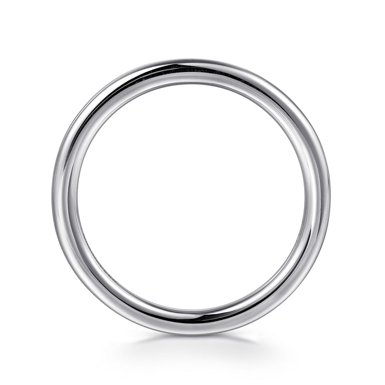 14K White Gold Diamond Matching Wedding Band - Shot 2