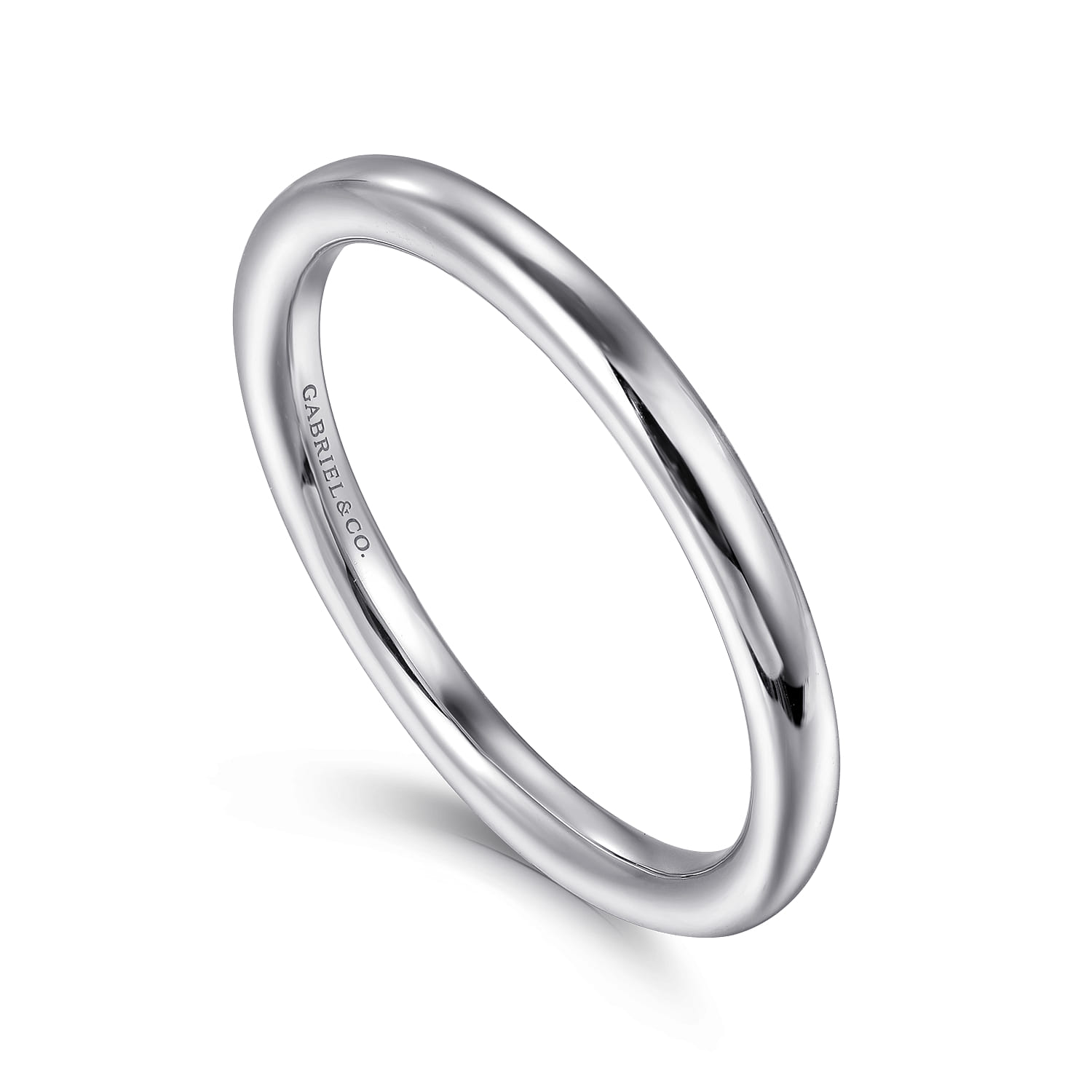 14K White Gold Diamond Matching Wedding Band - Shot 3