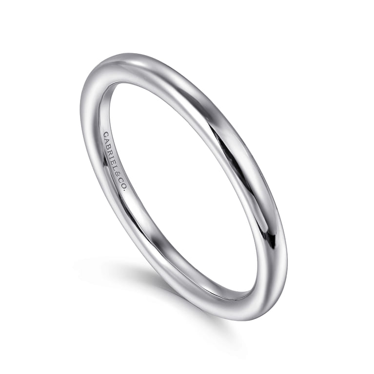 14K White Gold Diamond Matching Wedding Band - Shot 3
