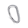 14K White Gold Diamond Matching Wedding Band - 0.25 ct