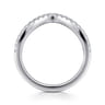 14K White Gold Diamond Matching Wedding Band - 0.25 ct