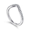 14K White Gold Diamond Matching Wedding Band - 0.25 ct