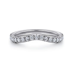 14K White Gold Diamond Matching Wedding Band