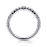 14K White Gold Diamond Matching Wedding Band - 0.32 ct