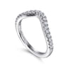 14K White Gold Diamond Matching Wedding Band - 0.34 ct