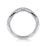 14K White Gold Diamond Matching Wedding Band - 0.34 ct