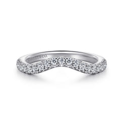 14K White Gold Diamond Matching Wedding Band