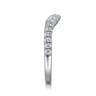 14K White Gold Diamond Matching Wedding Band - 0.34 ct