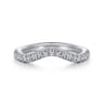 14K White Gold Diamond Matching Wedding Band - 0.34 ct