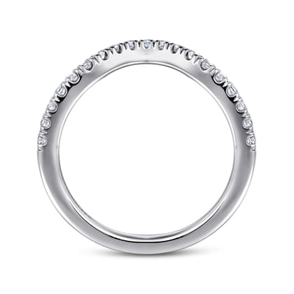 14K White Gold Diamond Matching Wedding Band