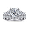 14K White Gold Diamond Matching Wedding Band - 0.34 ct