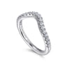 14K White Gold Diamond Matching Wedding Band - 0.34 ct
