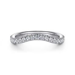 14K White Gold Diamond Matching Wedding Band
