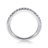 14K White Gold Diamond Matching Wedding Band - 0.34 ct