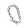 14K White Gold Diamond Matching Wedding Band - 0.34 ct