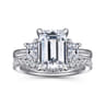 14K White Gold Diamond Matching Wedding Band - 0.34 ct