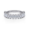 14K White Gold Diamond Matching Wedding Band - 1.85 ct