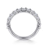 14K White Gold Diamond Matching Wedding Band - 1.85 ct