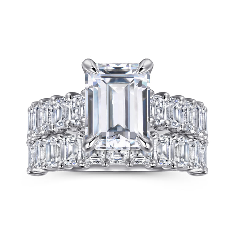 14K White Gold Diamond Matching Wedding Band - 1.85 ct - Shot 4