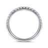 14K White Gold Diamond Matching Wedding Band - 0.34 ct