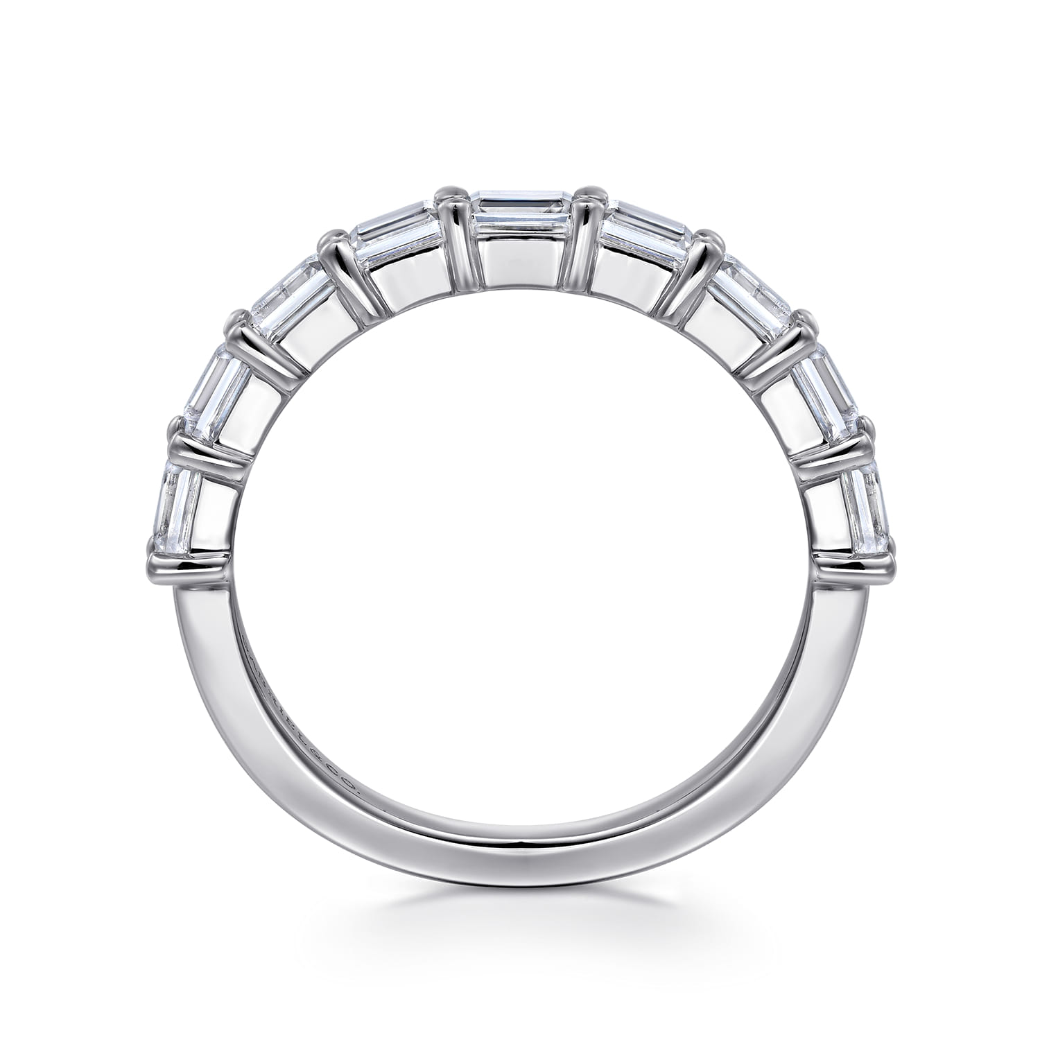 14K White Gold Diamond Matching Wedding Band - 1.35 ct - Shot 2