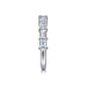 14K White Gold Diamond Matching Wedding Band - 1.35 ct