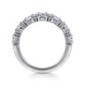 14K White Gold Diamond Matching Wedding Band - 1.48 ct