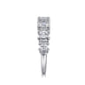 14K White Gold Diamond Matching Wedding Band - 1.48 ct