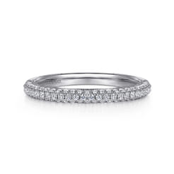 14K White Gold Diamond Matching Wedding Band