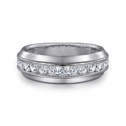 14K White Gold Diamond Matching Wedding Band