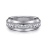 14K White Gold Diamond Matching Wedding Band - 0.5 ct