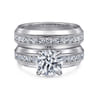 14K White Gold Diamond Matching Wedding Band - 0.5 ct