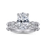 14K White Gold Diamond Matching Wedding Band - 0.24 ct